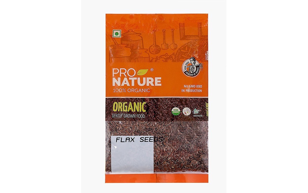 Pro Nature Organic Flax Seeds    Pack  500 grams